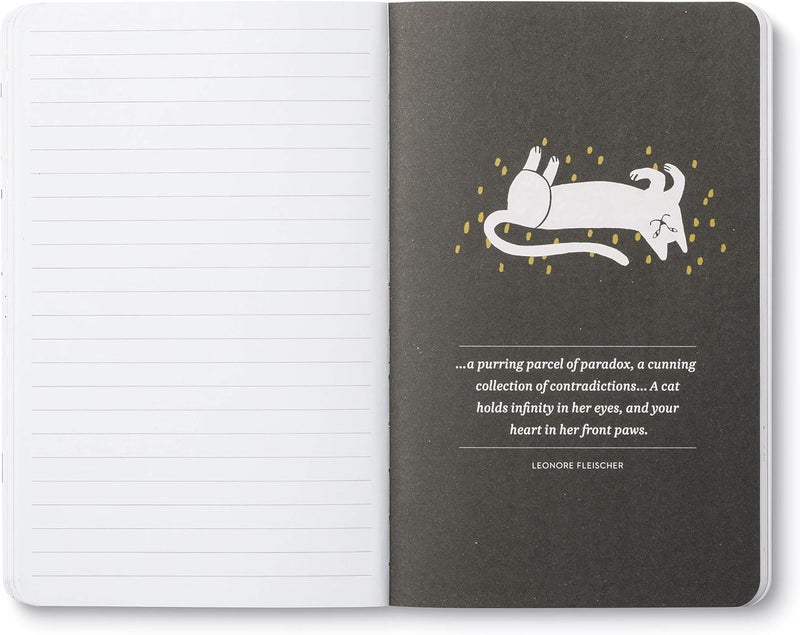 Compendium Softcover Journal - There are no ordinary cats. – A Write Now Journal with 128 Lined Pages, 5″W x 8″H - Image 4